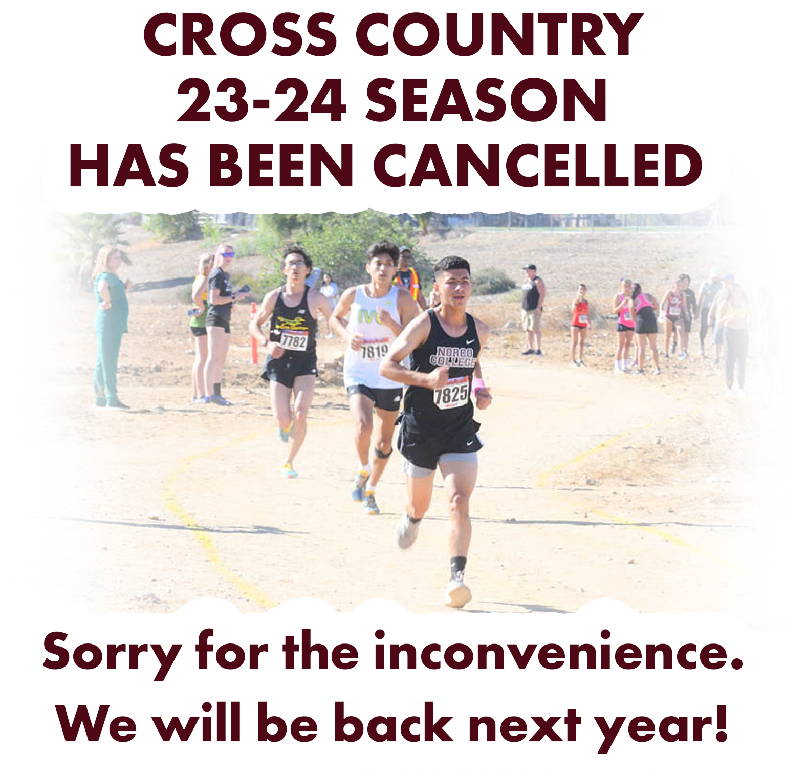 Cross Country 23-24 Season Cancelled
