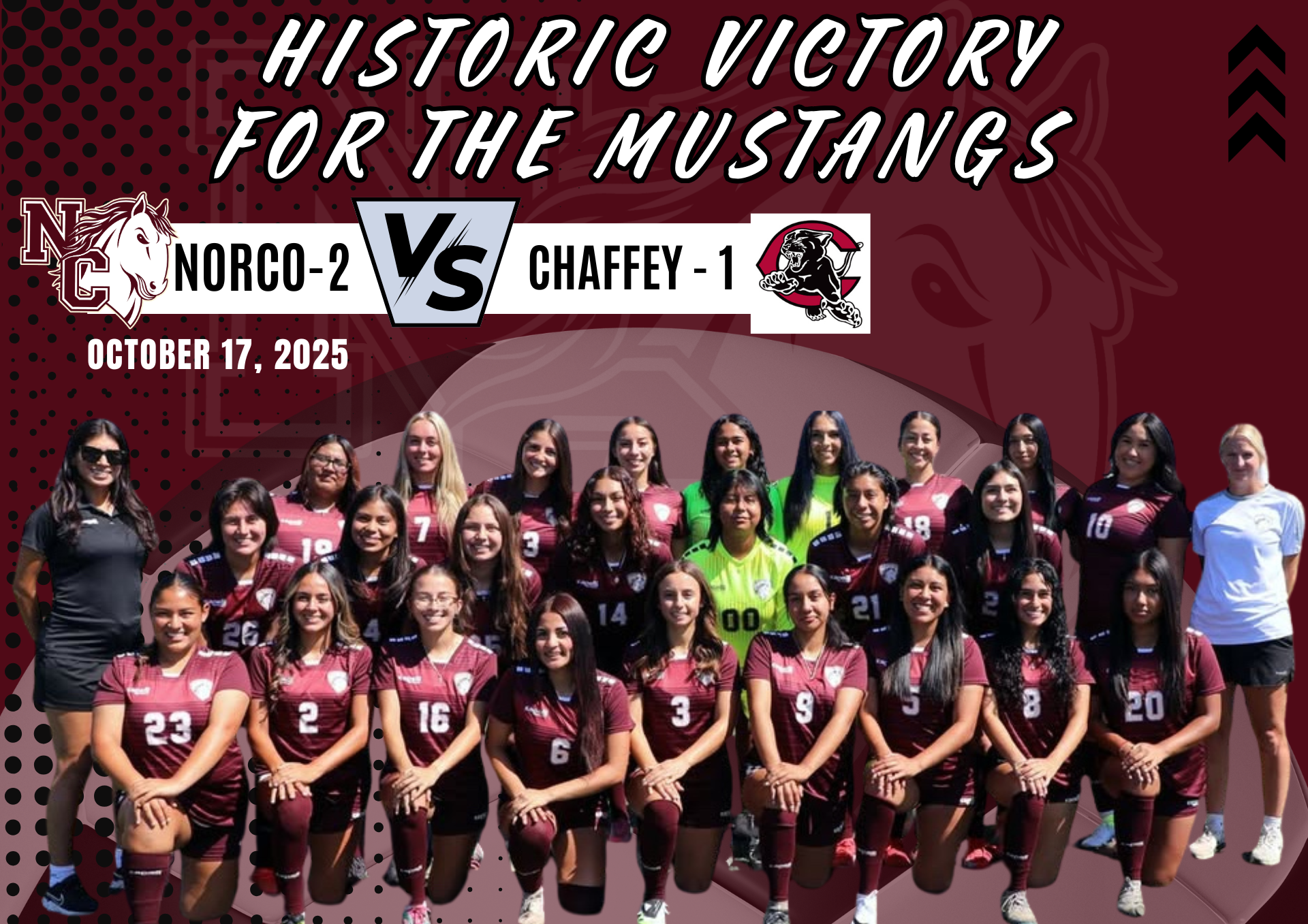 Victory for the Mustangs